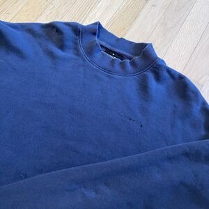 Young LA Crewneck Sweatshirt Men's XL Blue Logo Streetwear Pullover
